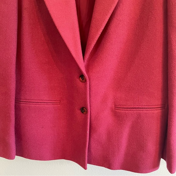 Stanley Blacker fuchsia colored 2 button blazer size 12 - Picture 8 of 11